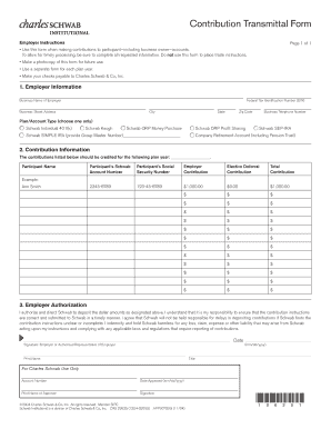 Contribution Transmittal Form