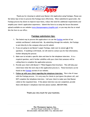 Banner Life Insurance Application