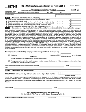 IRS Form 8879-B Signature Authorization