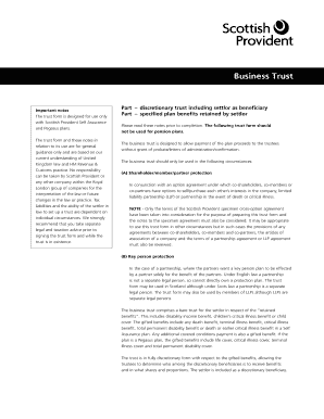 Business Trust Form