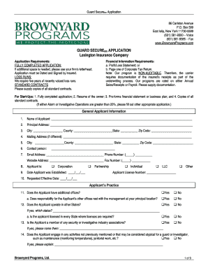 Guard Securesm Insurance Application