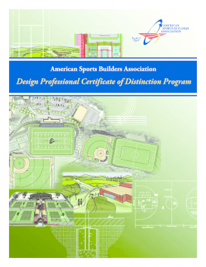 ASBA Design Professionals Certificate of Distinction Program - sportsbuilders