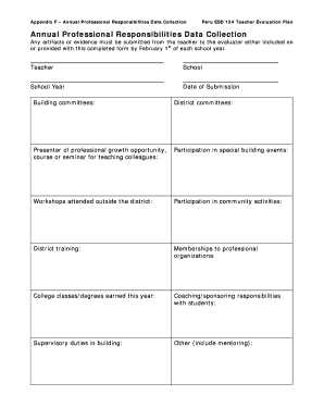 Teacher Evaluation Form