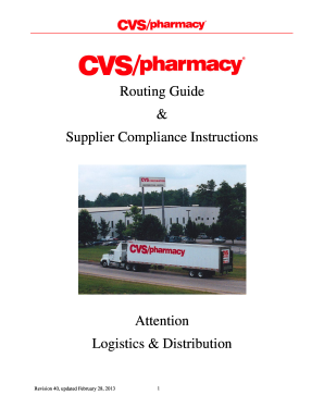 CVS Supplier Compliance Instructions