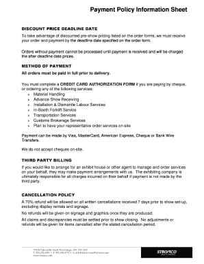 Credit Card Authorization Form