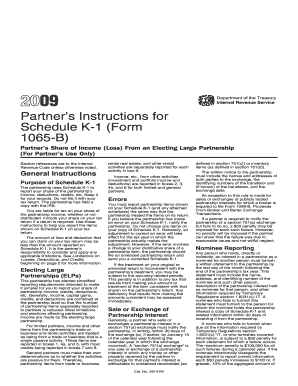 Partner’s Instructions for Schedule K-1 (Form 1065-B)