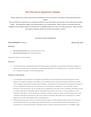 Sample Non-Disclosure Agreement - PDFelement