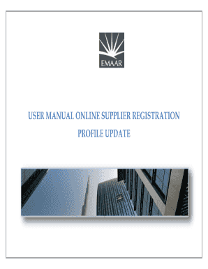 Emaar Supplier Registration Form