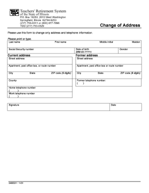 Change of Address Form