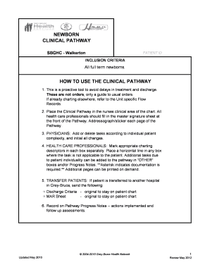 Newborn Clinical Pathway