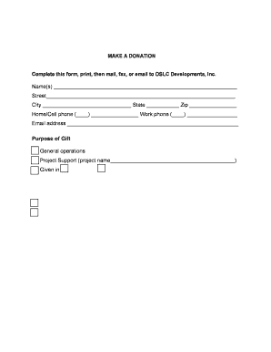 Donation Form