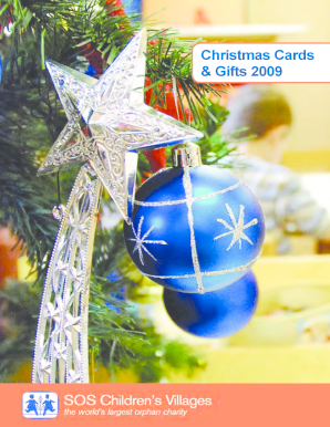2009 Christmas Card and Gift Catalogue