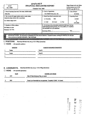 Financial Disclosure Report