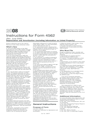 Instructions for Form 4562