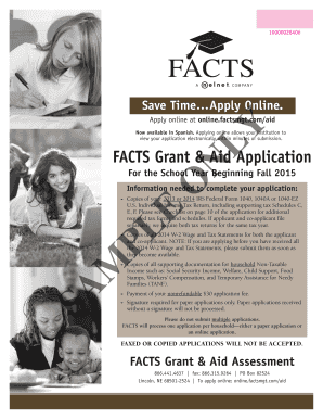 FACTS Grant & Aid Application