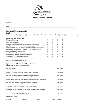 Sleep Questionnaire