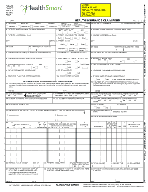 Health Insurance Claim Form