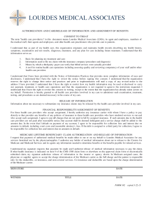 Authorization and Release of Information Form