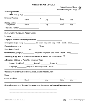 Notice of Pay Details