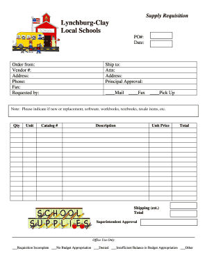 Supply Requisition Form
