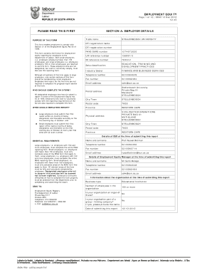 South Africa Employment Equity Act 55 Form