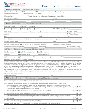 Employee Enrollment Form