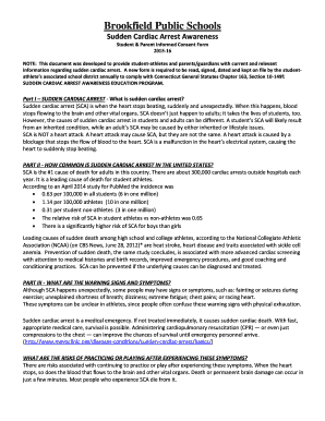 Sudden Cardiac Arrest Awareness Consent Form