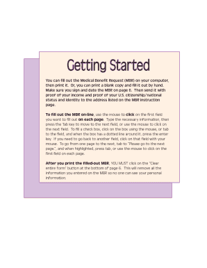 Massachusetts Medical Benefit Request Form