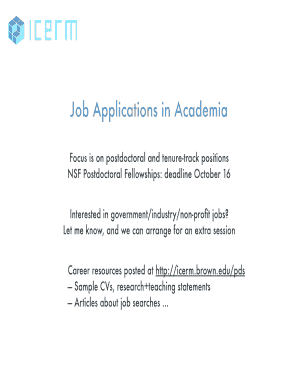 Academic Job Application Package