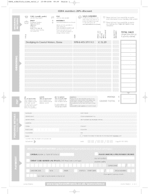 Taylor & Francis Order Form