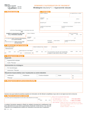 Demande d’autorisation de paiement