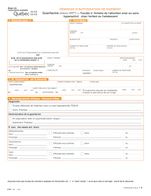 Demande d’autorisation de paiement