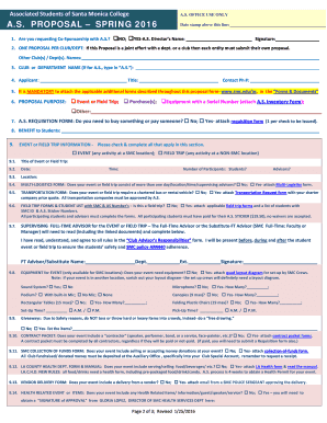 AS PROPOSAL FORM - smcedu