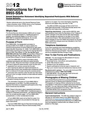 Form 8955-SSA Instructions