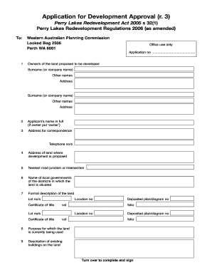 Application for Development Approval