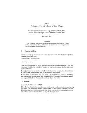 Curriculum Vitae Template