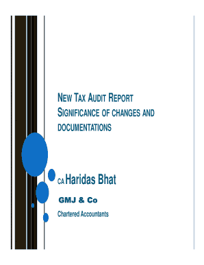 Tax Audit Report Form 3CA/3CB/3CD