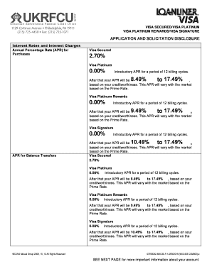 Visa Credit Card Application