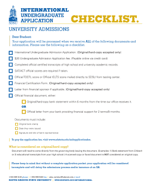 International Undergraduate Application