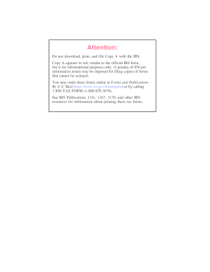 Form 1096 Annual Summary and Transmittal
