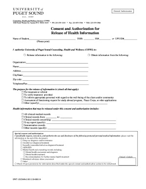 Health Information Release Authorization Form