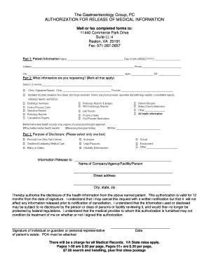 Authorization for Release of Medical Information
