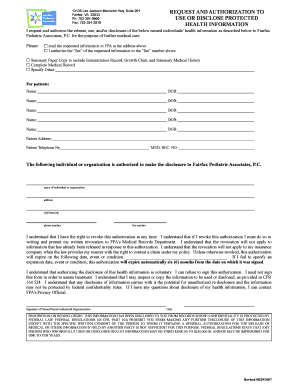 Health Information Release Authorization