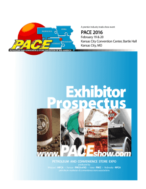 PACE 2016 Exhibitor Prospectus
