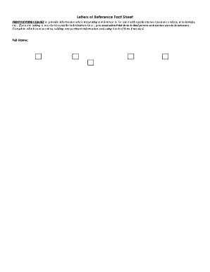 Reference Request Form