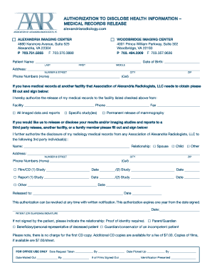 Medical Records Release Authorization