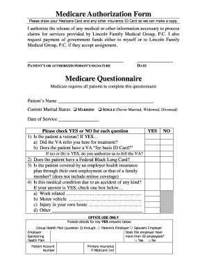 Medicare Authorization Form