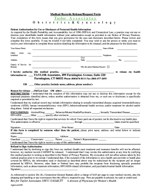 Medical Records Release Form