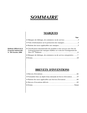Formulaire d'enregistrement de marque algérien
