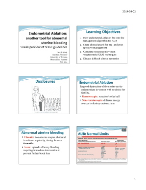 Endometrial Ablation Consent Form